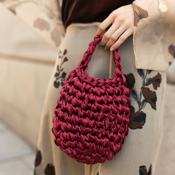 Bucket - Satin Red Wine