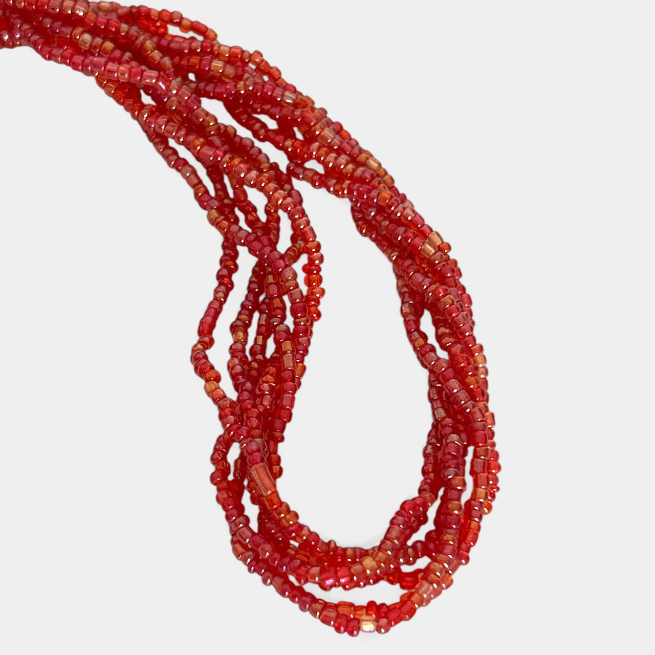 Red beaded necklace